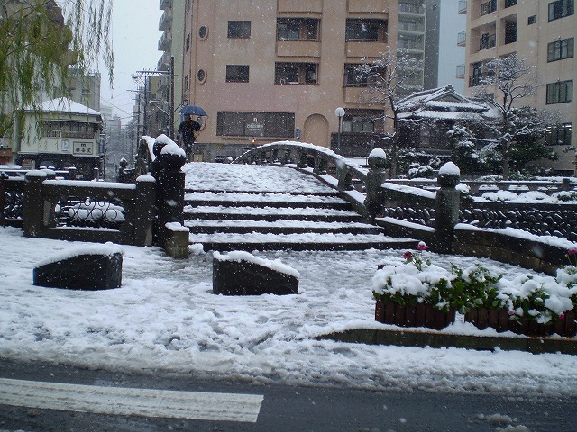 眼鏡橋　が見えてくると・・・